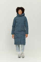 Wanda Women Coat Steel Blue | Mazine