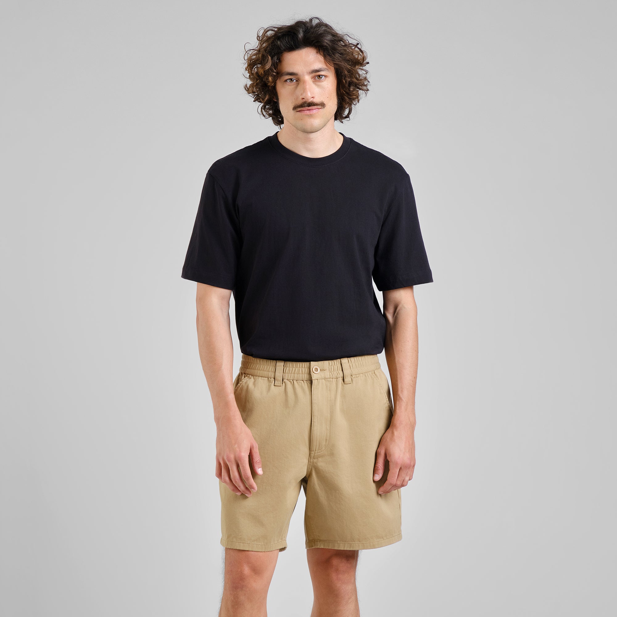 Chino Shorts Olmen Kelp Beige Uomo | Dedicated
