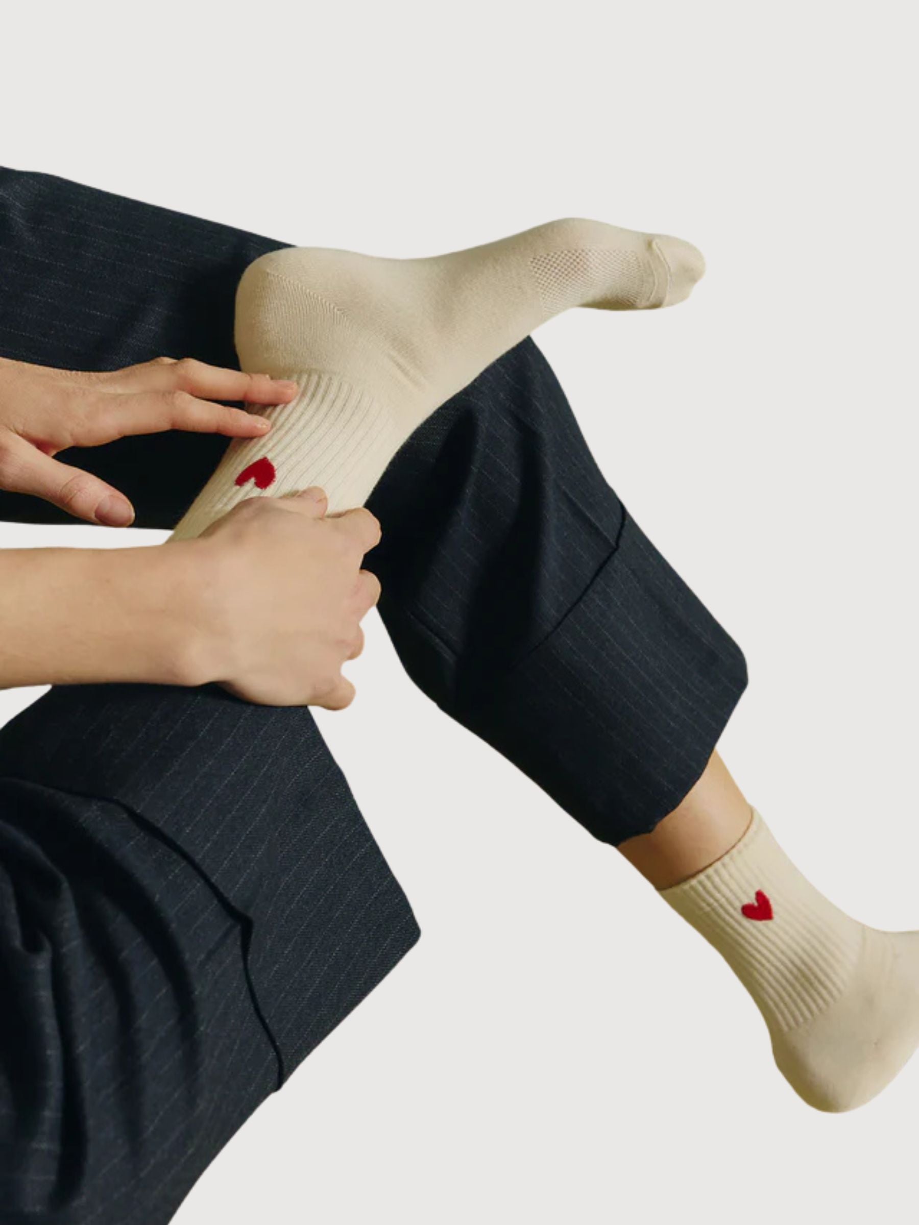 Socks Heart Red Unisex Cotton | Jutelaune