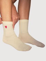 Socks Heart Pink Unisex Cotton | Jutelaune