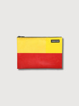 Pouch F07 Chuck Red & Yellow In Used Truck Tarps | Freitag