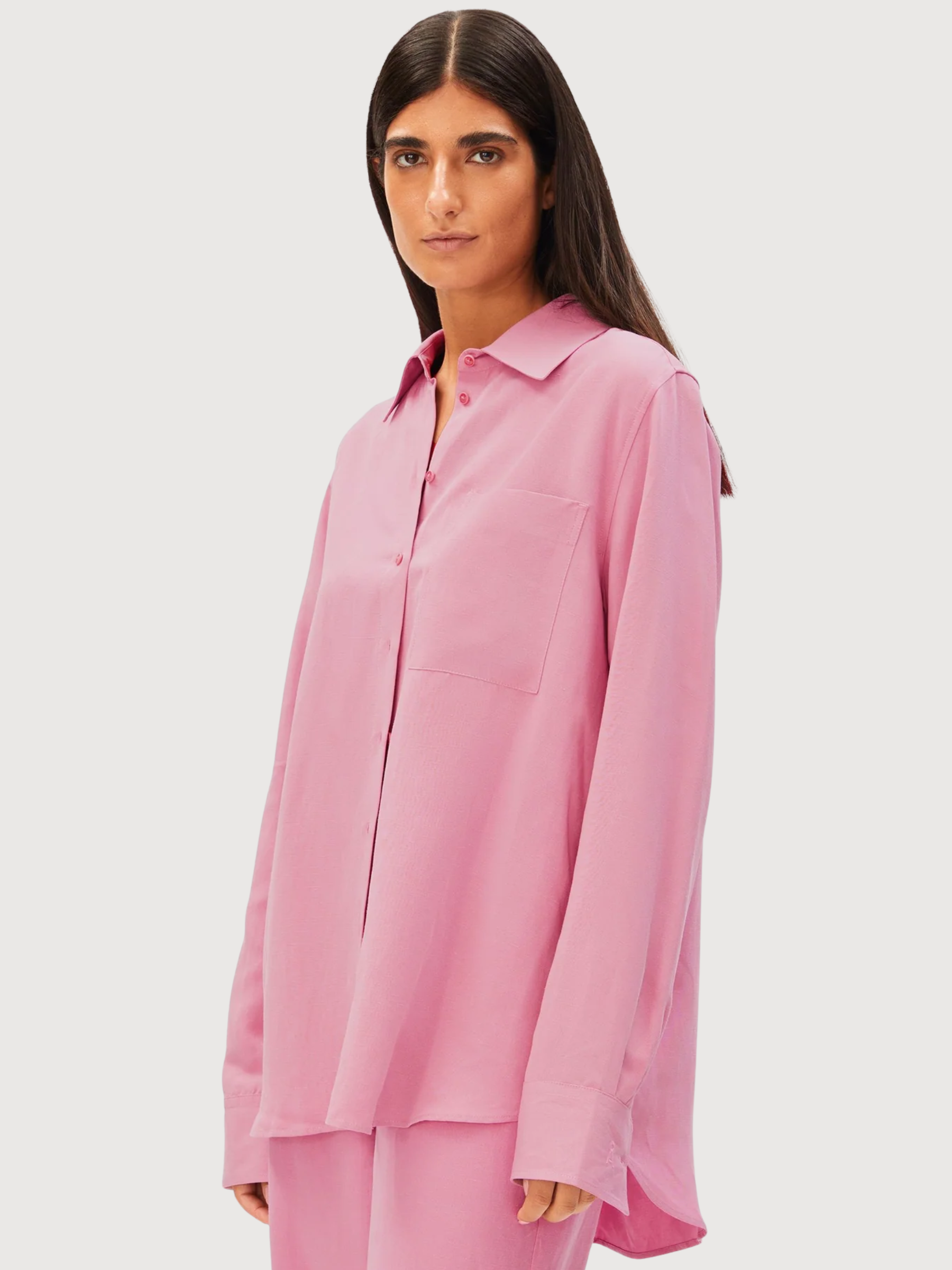 Bluse Leinen-Mix Washed Berry | Armedangels