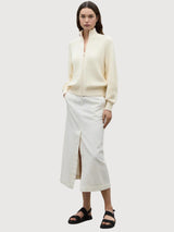 Pullover mit Reißverschluss Eli White in Organic Cotton | Ecoalf