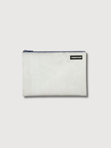 Pouch F07 Chuck Grey & Blue-Zip In Used Truck Tarps | Freitag