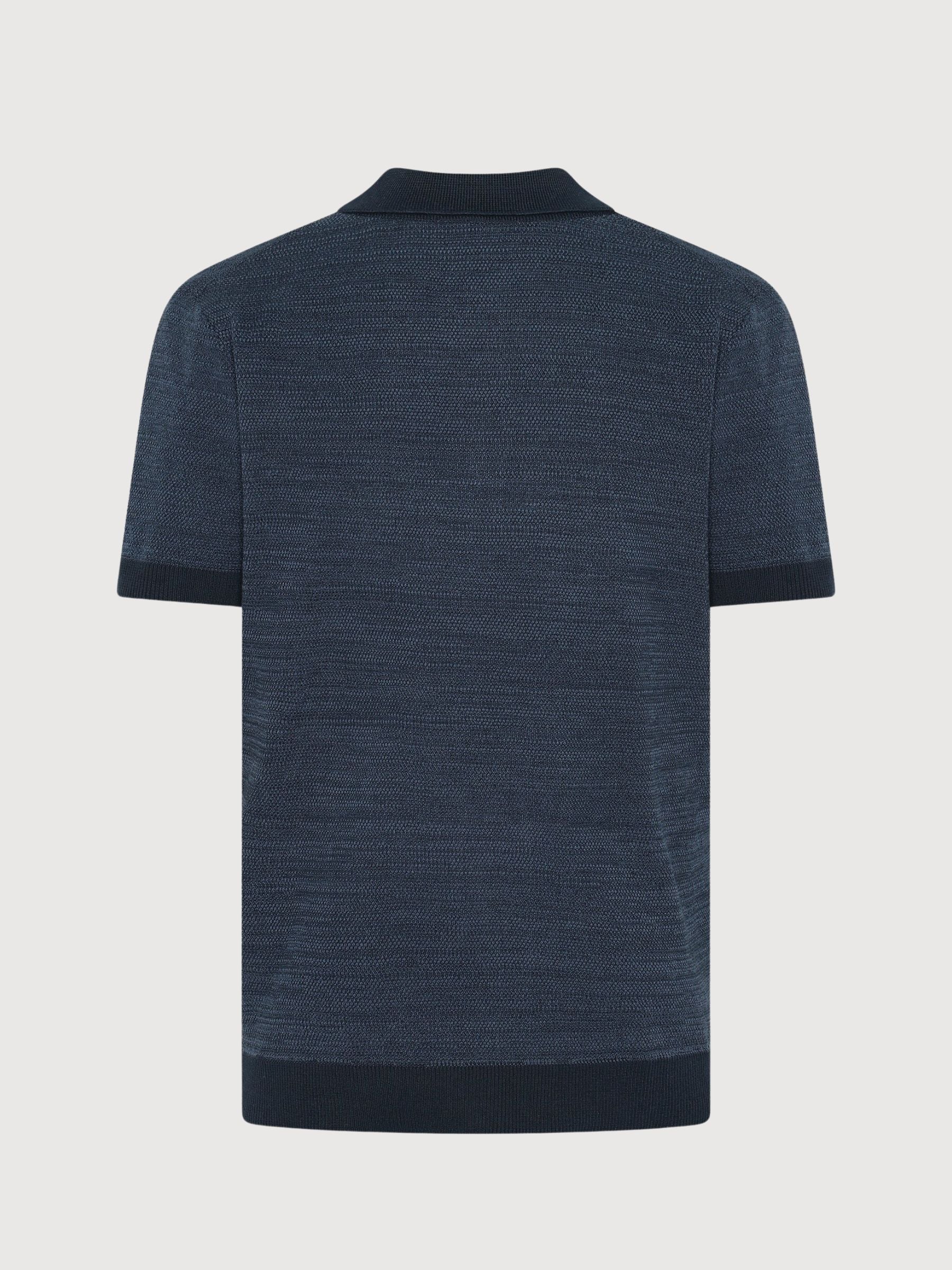 Knitted Polo Organic Cotton Night Sky | Knowledge Cotton
