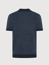 Knitted Polo Organic Cotton Night Sky | Knowledge Cotton