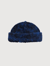Organic Wool-Blend Toque Blue Melange | Rotholz