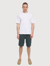 Pantaloncini in lino da uomo con elastico in vita e bottiglia | Mazine