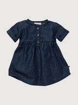 Kleid Baby Mädchen Blau Bio-Baumwolle | People Wear Organic