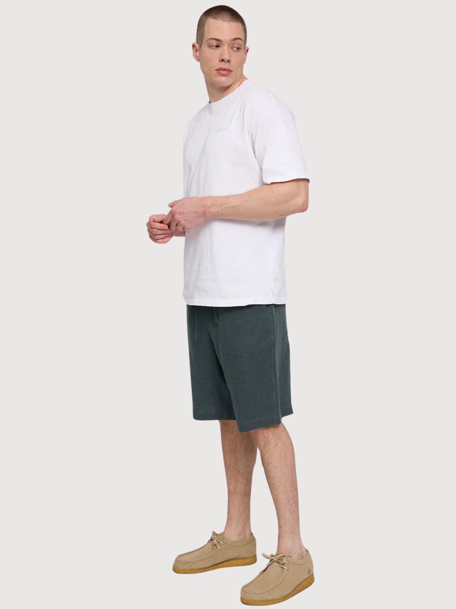 Shorts Linen Pull-On Man Bottle | Mazine