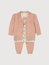 BABYSUIT 3-SET PINK DUSTIE | Dirkje