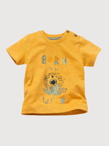T-shirt a maniche corte Bambino Giallo Cotone organico | People Wear Organic