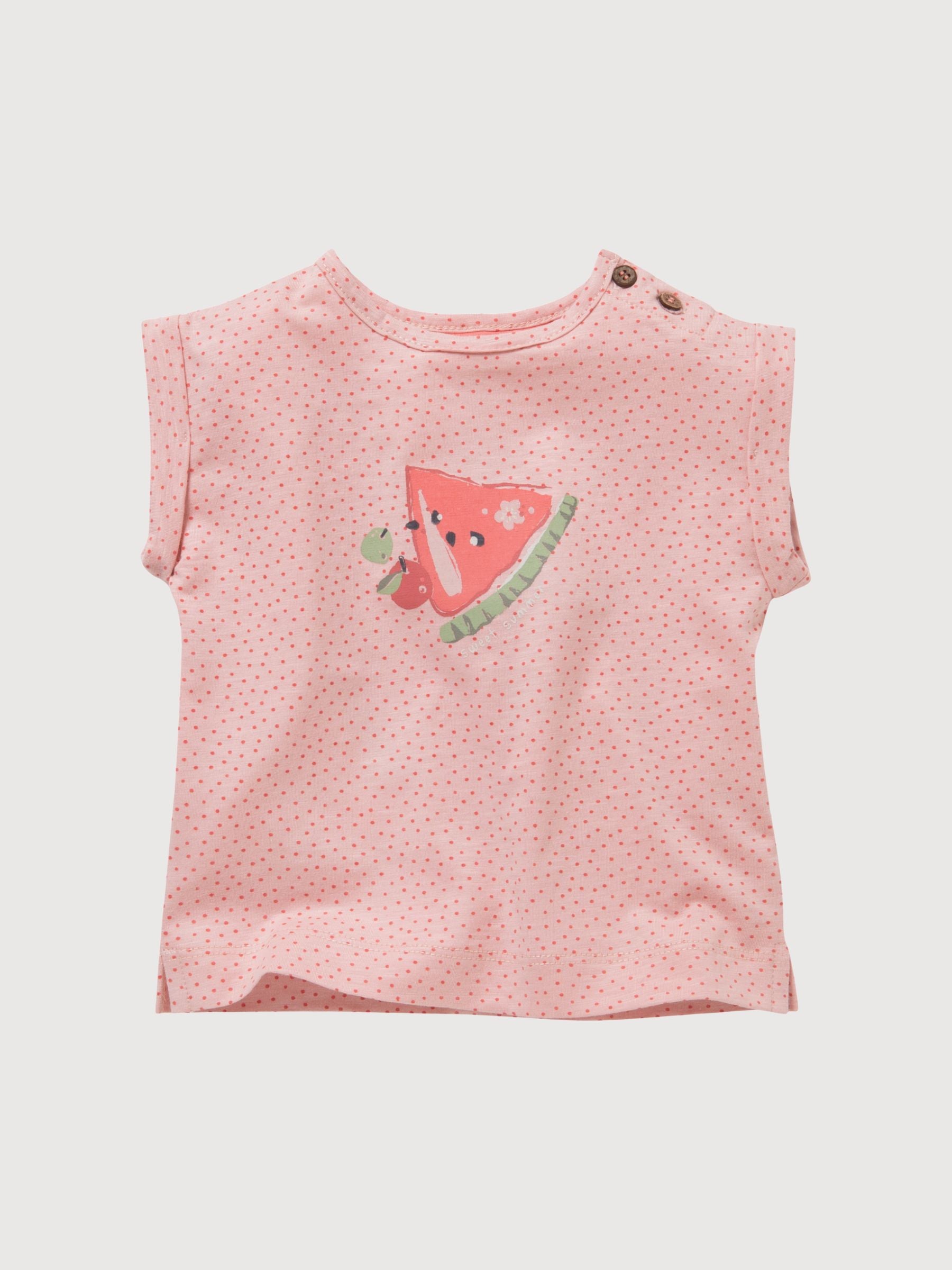 T-Shirt Baby Mädchen Rosa Bio-Baumwolle | People Wear Organic