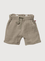 Shorts Kid and Baby boy Khaki green Organic Cotton | People Wear Organic