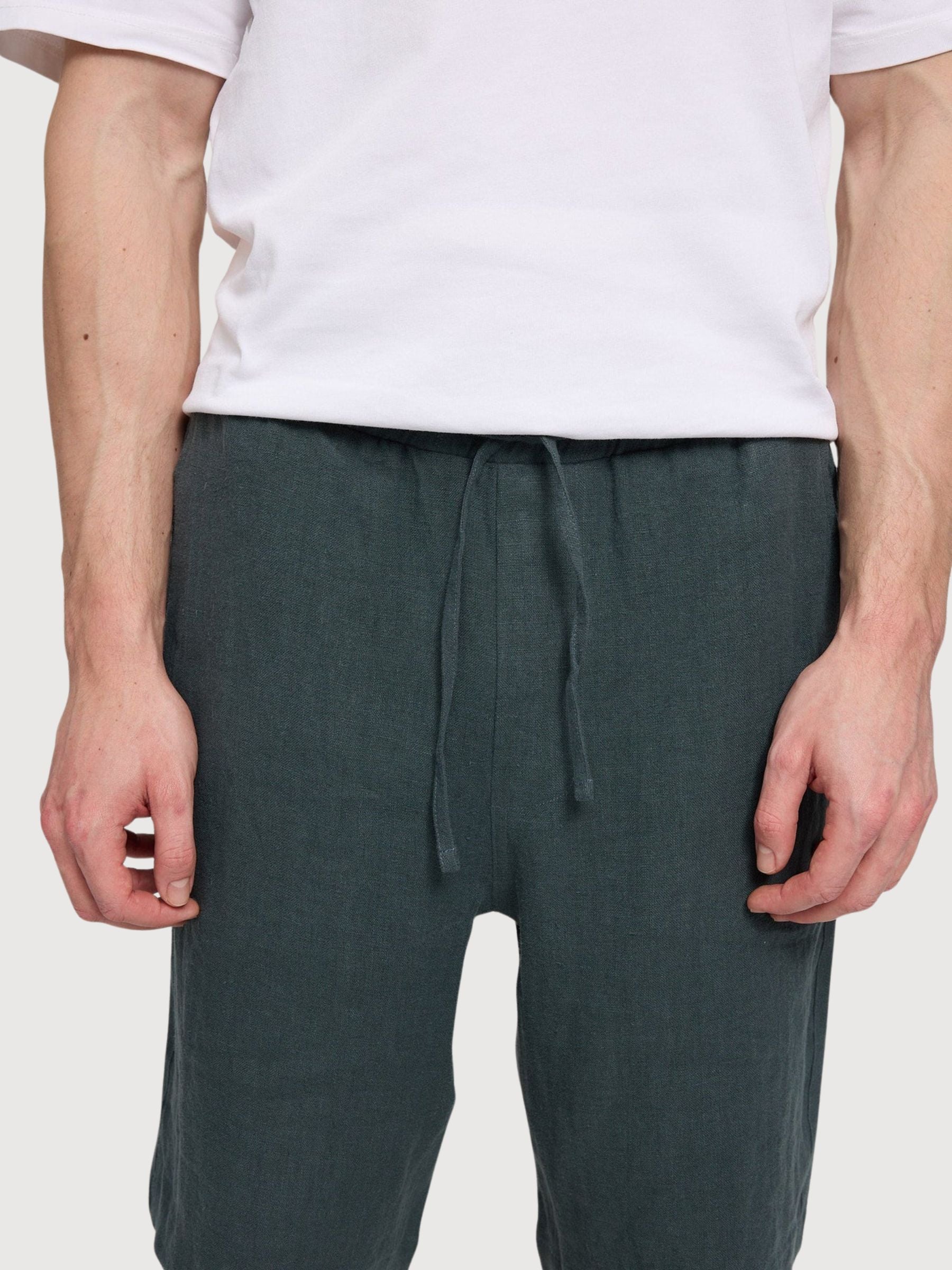Shorts Linen Pull-On Man Bottle | Mazine