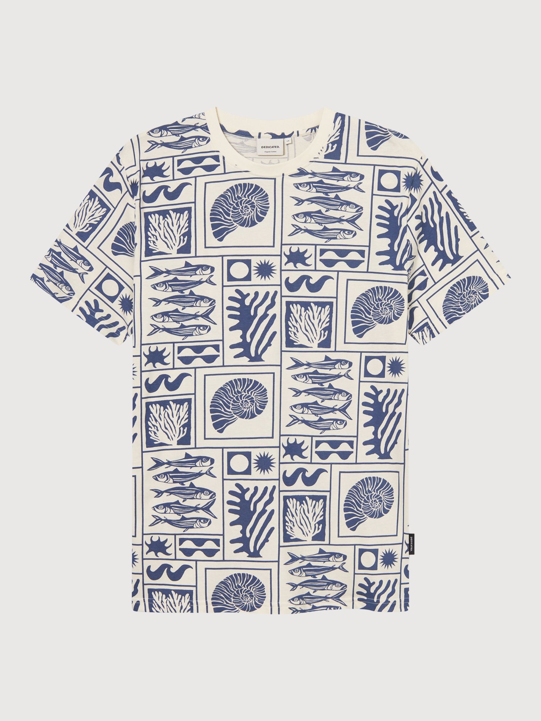 T-shirt Stockholm Ocean Square  Blue | Dedicated