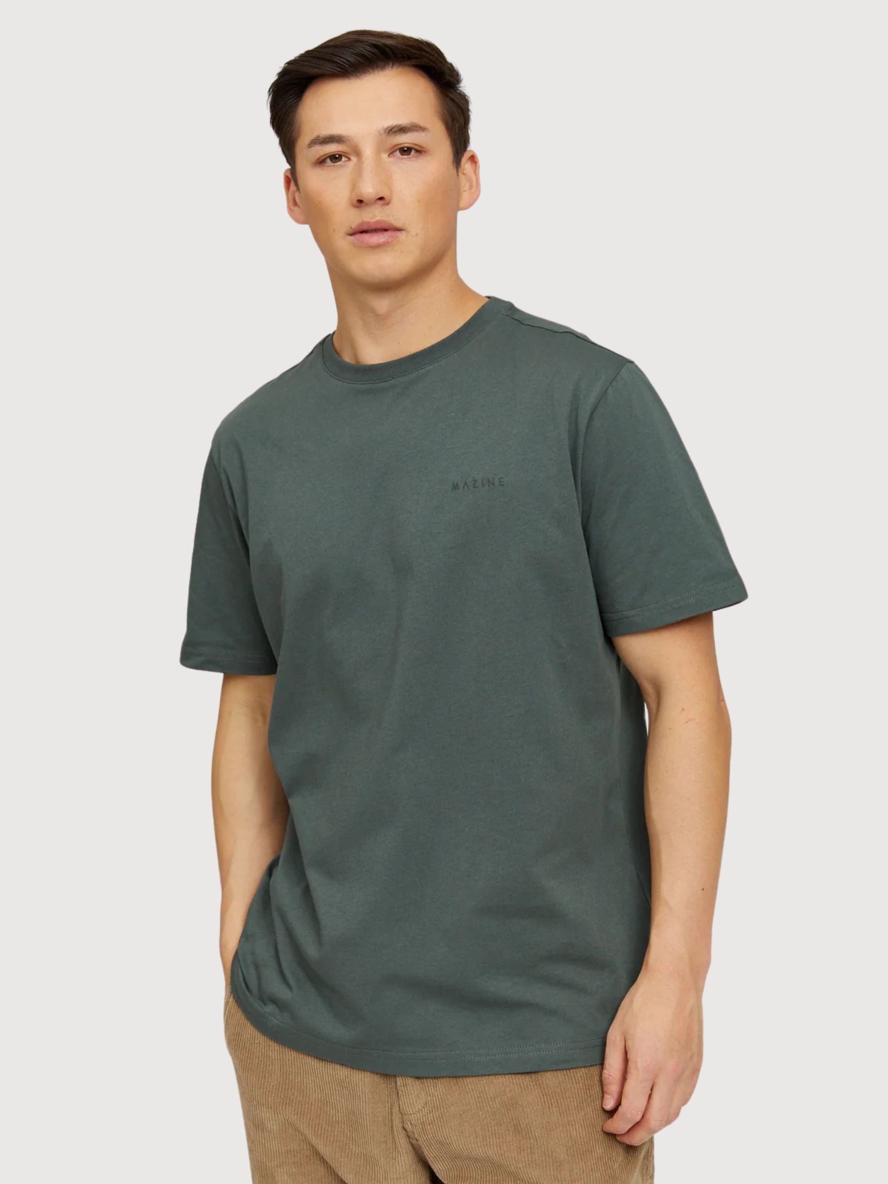 Burwood T-shirt Verde Bottiglia Uomo | Mazine 