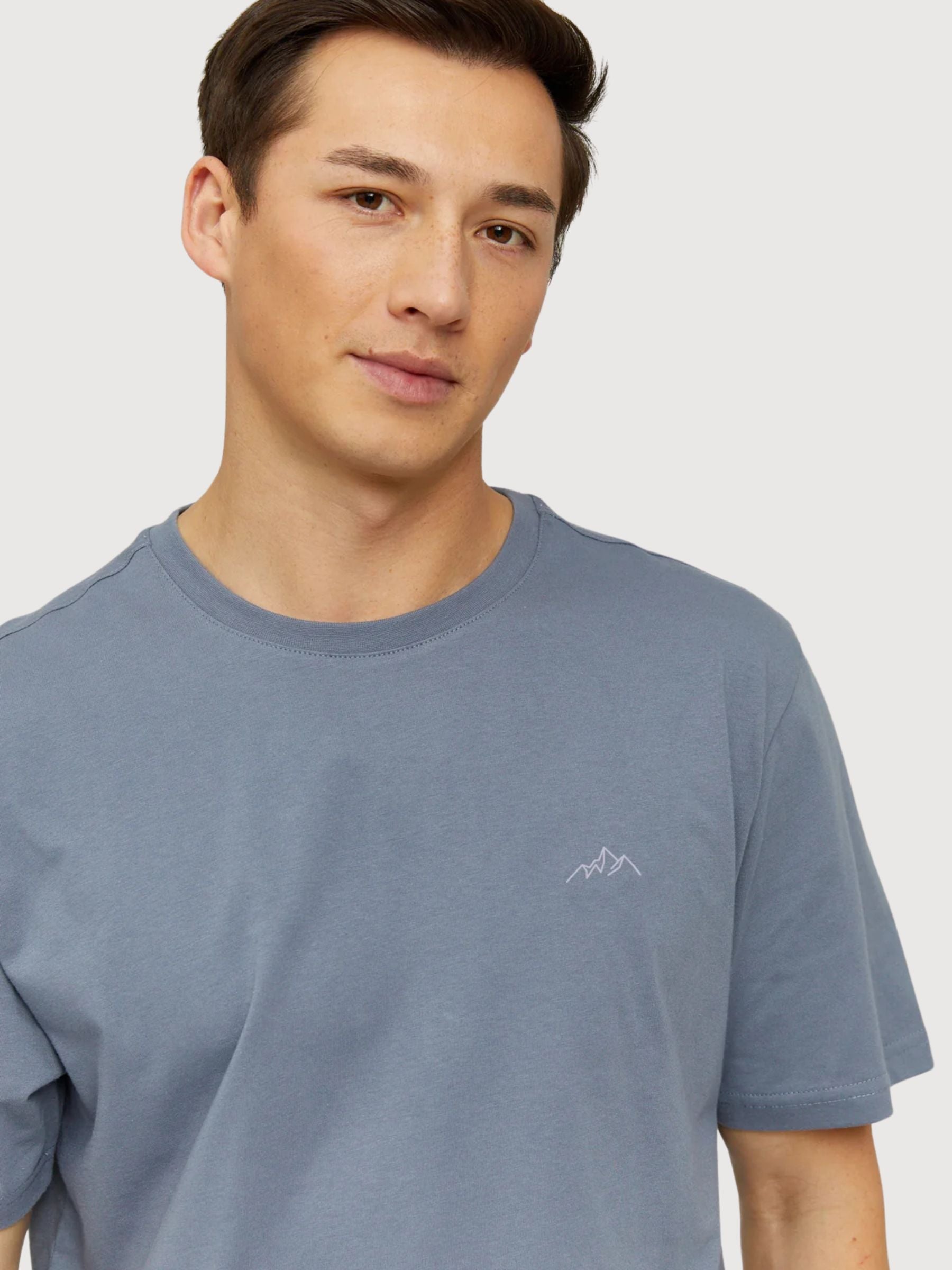 Wilkie Men T-shirt Mid Blue | Mazine