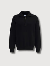 Nurmo Pullover Zip Nero Uomo | Mazine