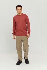 Baru Men Jumper Mahogany | Mazine