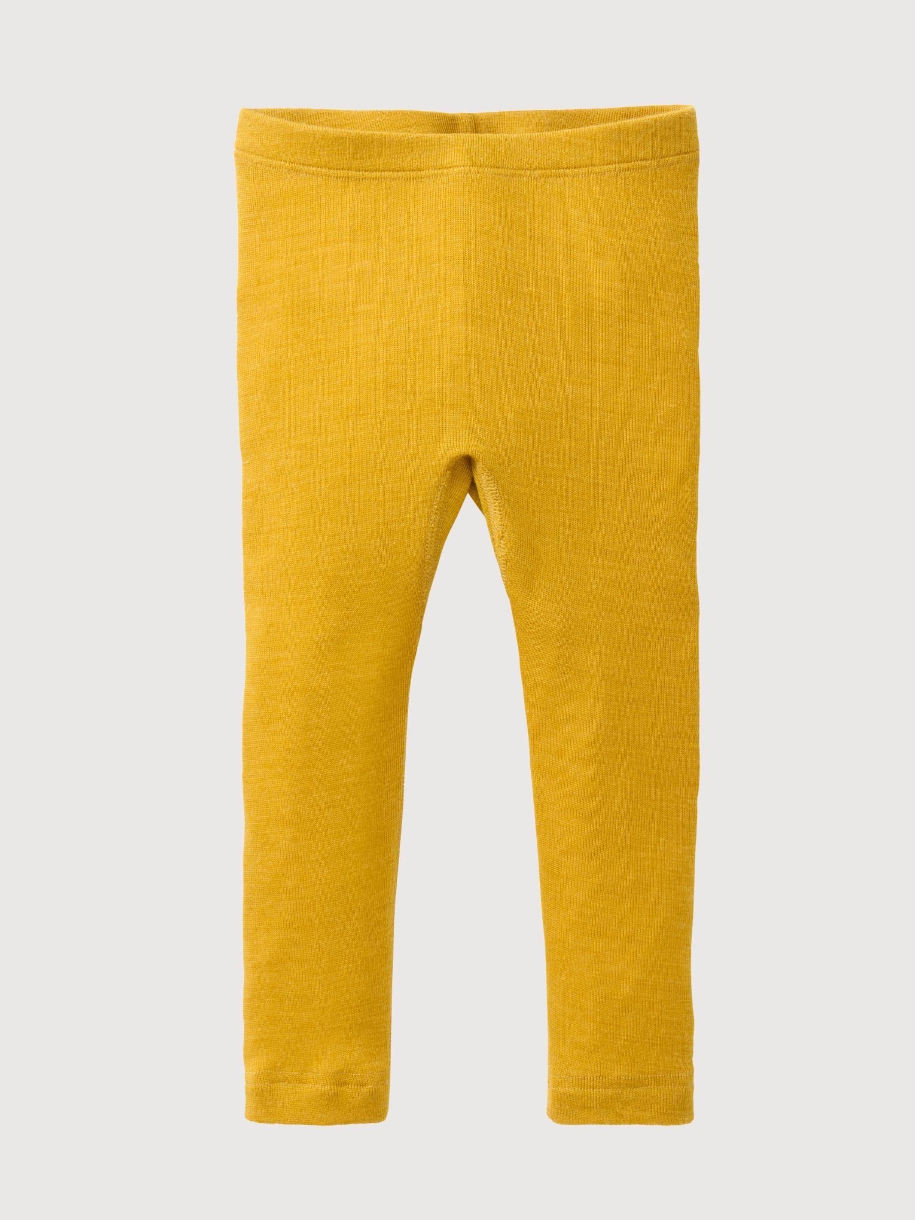 Leging del bambino giallo-seide di Wolle-Seide |People Wear Organic