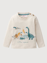 Langarm-Shirt weißes Baby | People Wear Organic