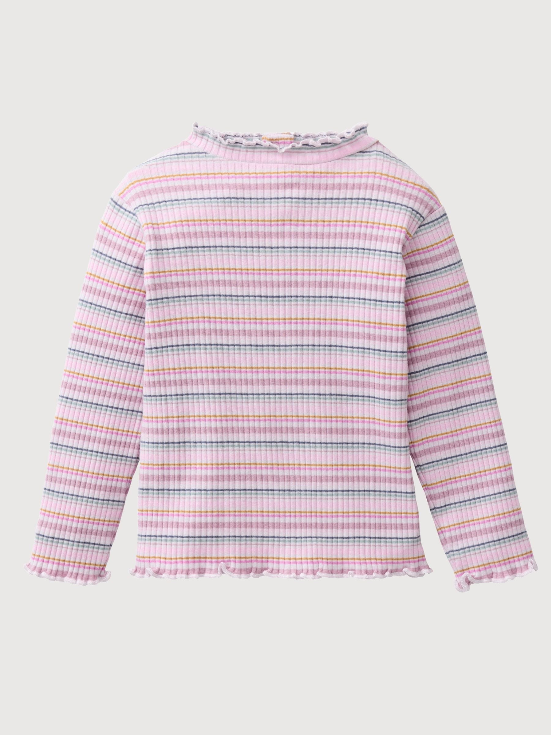 Langarm-Shirt Stehkr Pink Baby |People Wear Organic