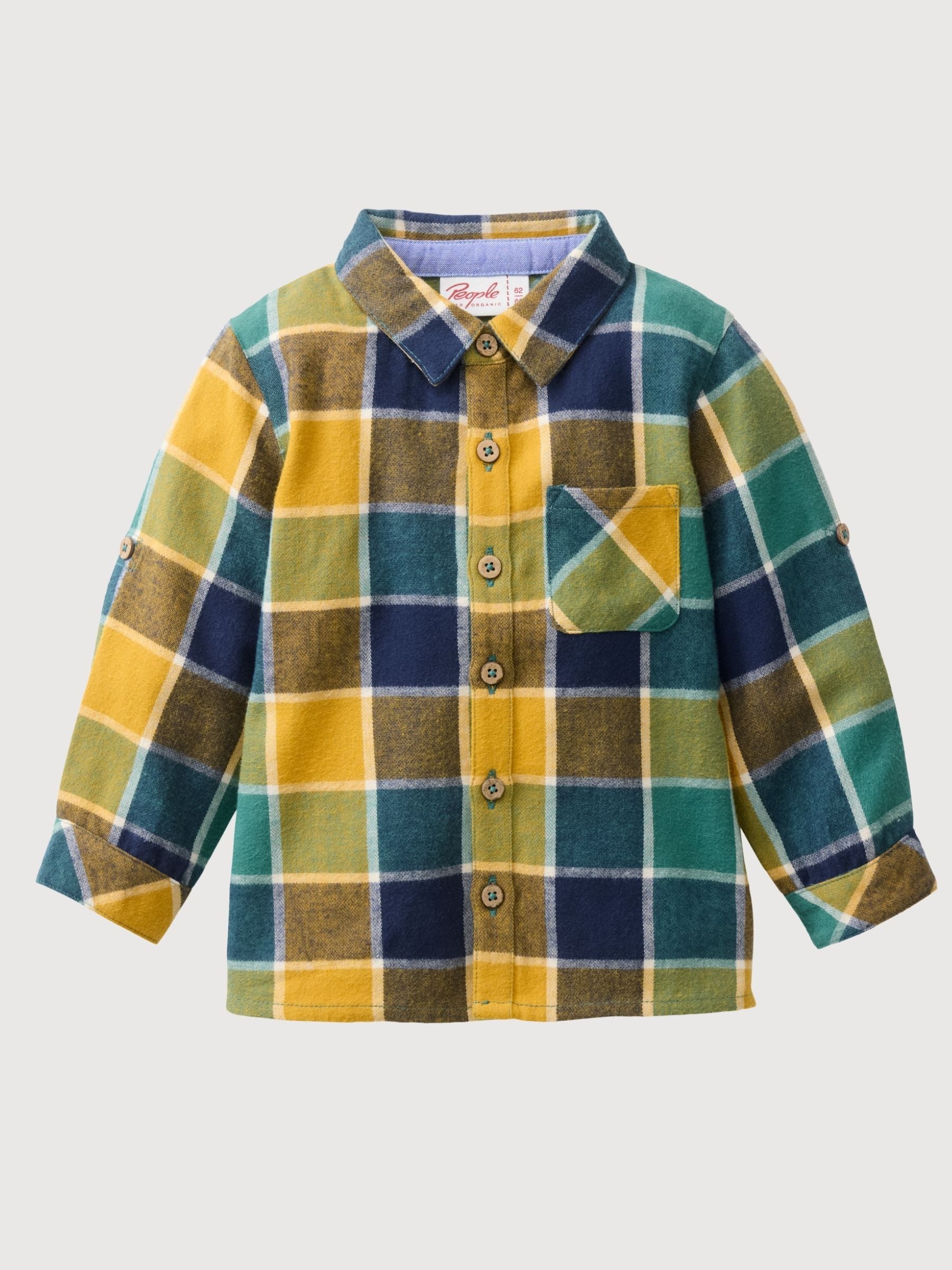 Flanell-Hemd Multicolor Baby | People Wear Organic