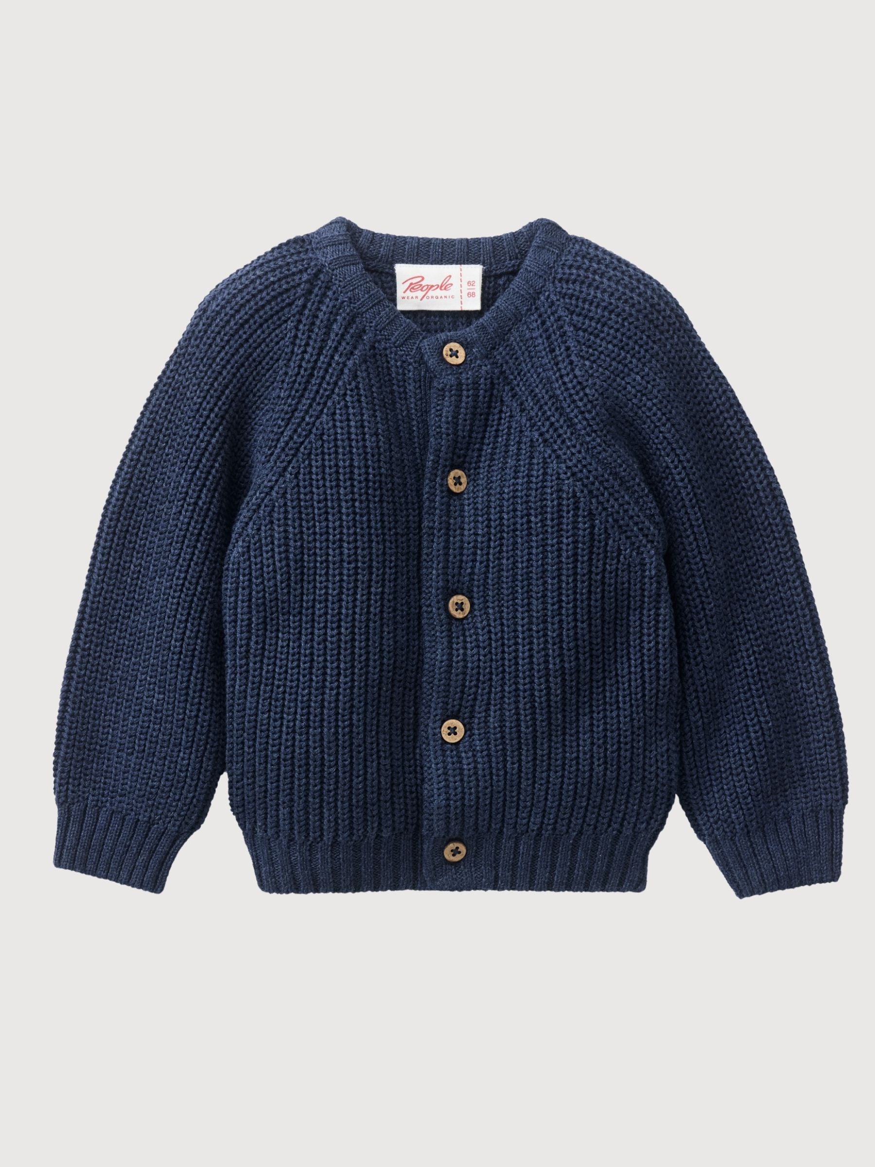 Strick-Jacke Navy Baby | People Wear Organic