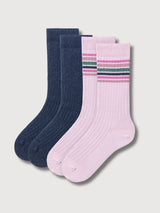 2-er-mehrfarbige Kindersocken | People Wear Organic