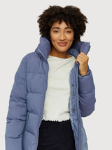 Angela Gepolsterte Jacke Mittelblaue Damen | Mazine