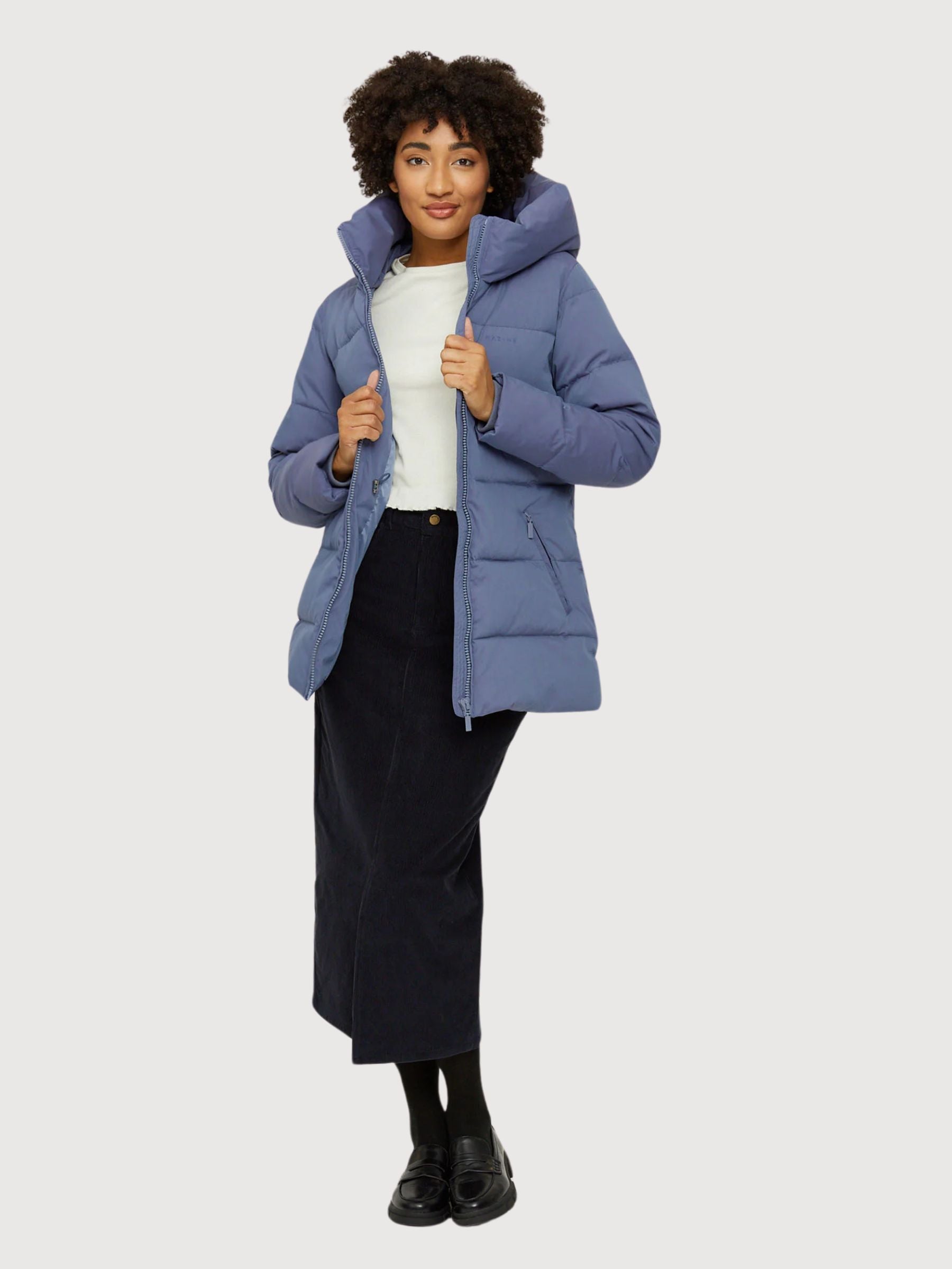 Angela Gepolsterte Jacke Mittelblaue Damen | Mazine