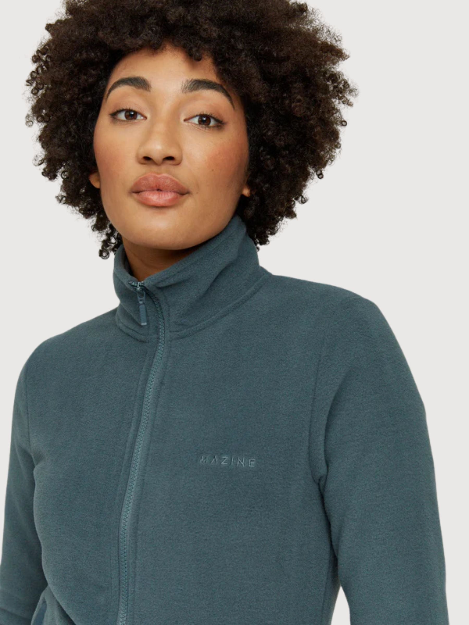 Given Fleece Jacke Stahlblau Damen | Mazine