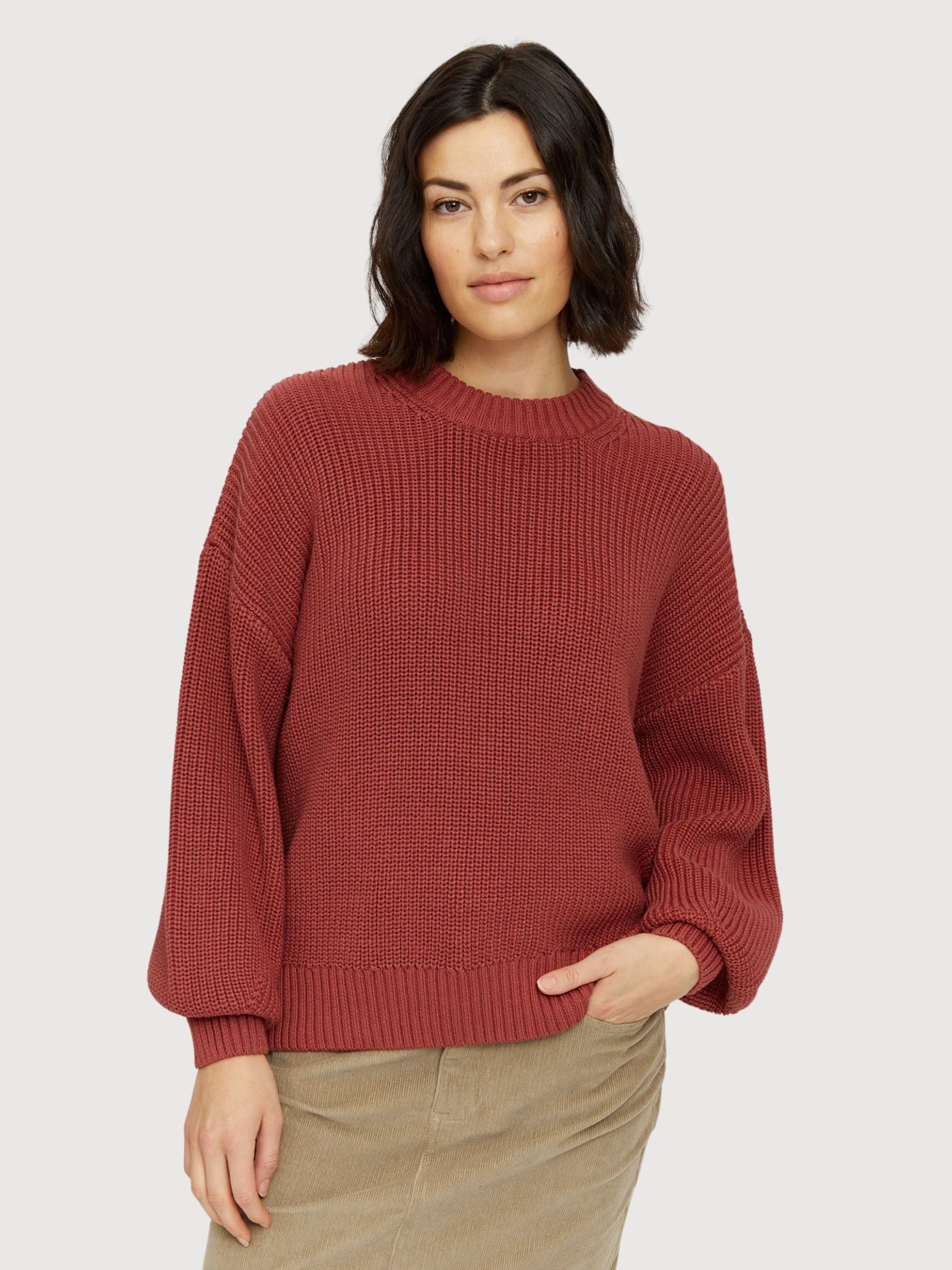 Valma Jumper Mahagoni -Frauen | Mazine