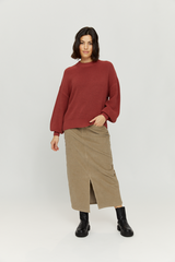 Valma Jumper Mahogany Women | Mazine