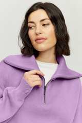 Inha Zip Pullover Parka Donna Lilla | Mazine