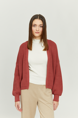 Sanni Cardigan Mogano Donna | Mazine