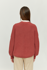 Sanni Cardigan Mahogany Women | Mazine