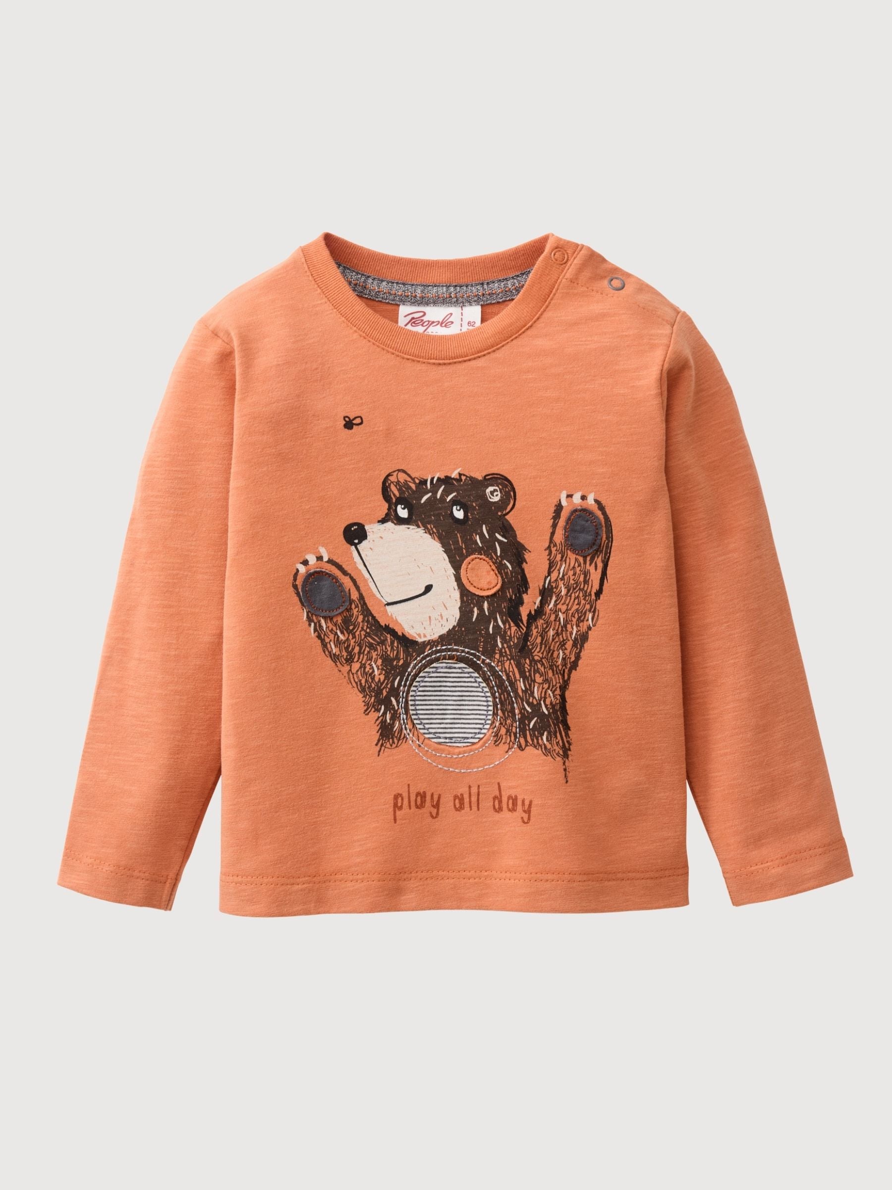 Langarm-Shirt Orange Baby | People wear Organic