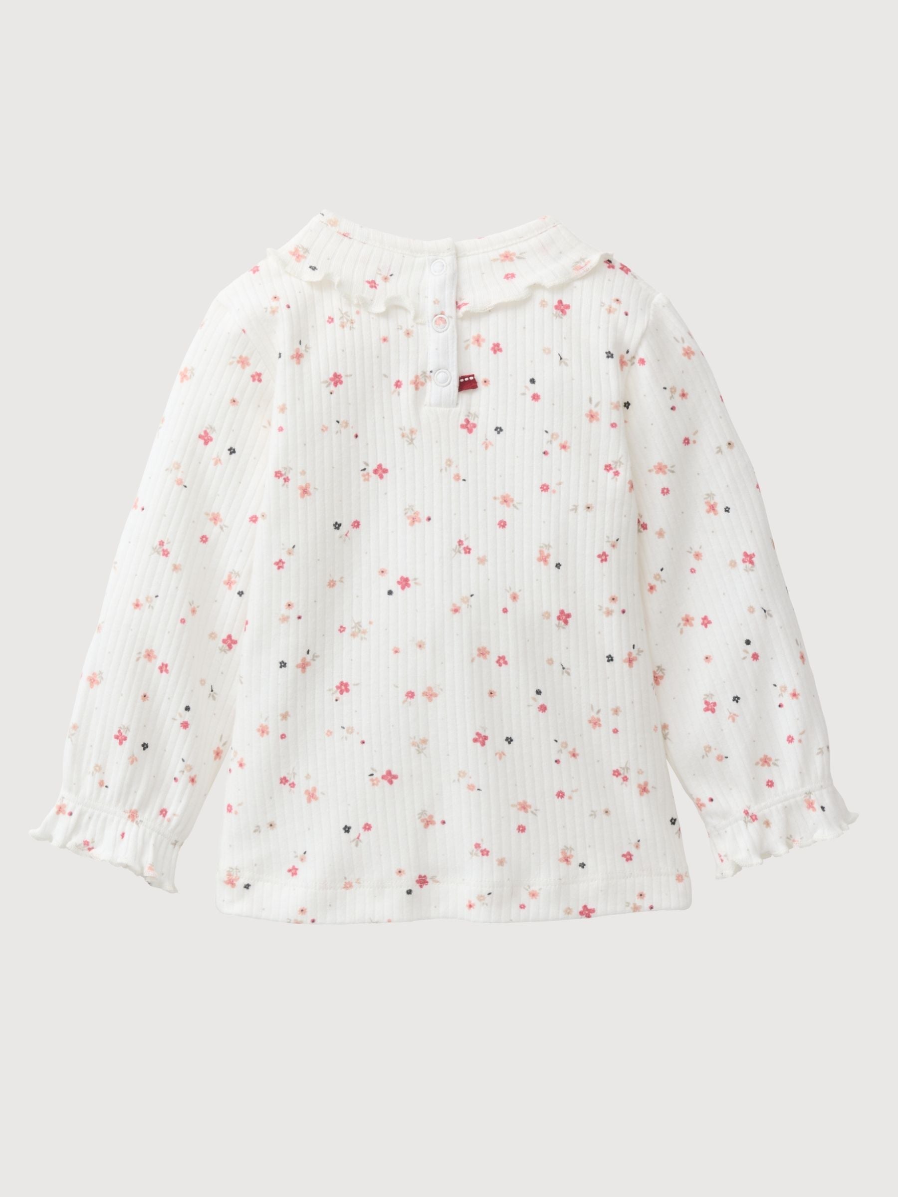 Langarm-shirt bianco bambino | People Wear Organic