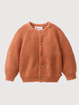 Strick-Jacke Orange Baby | People Wear Organic