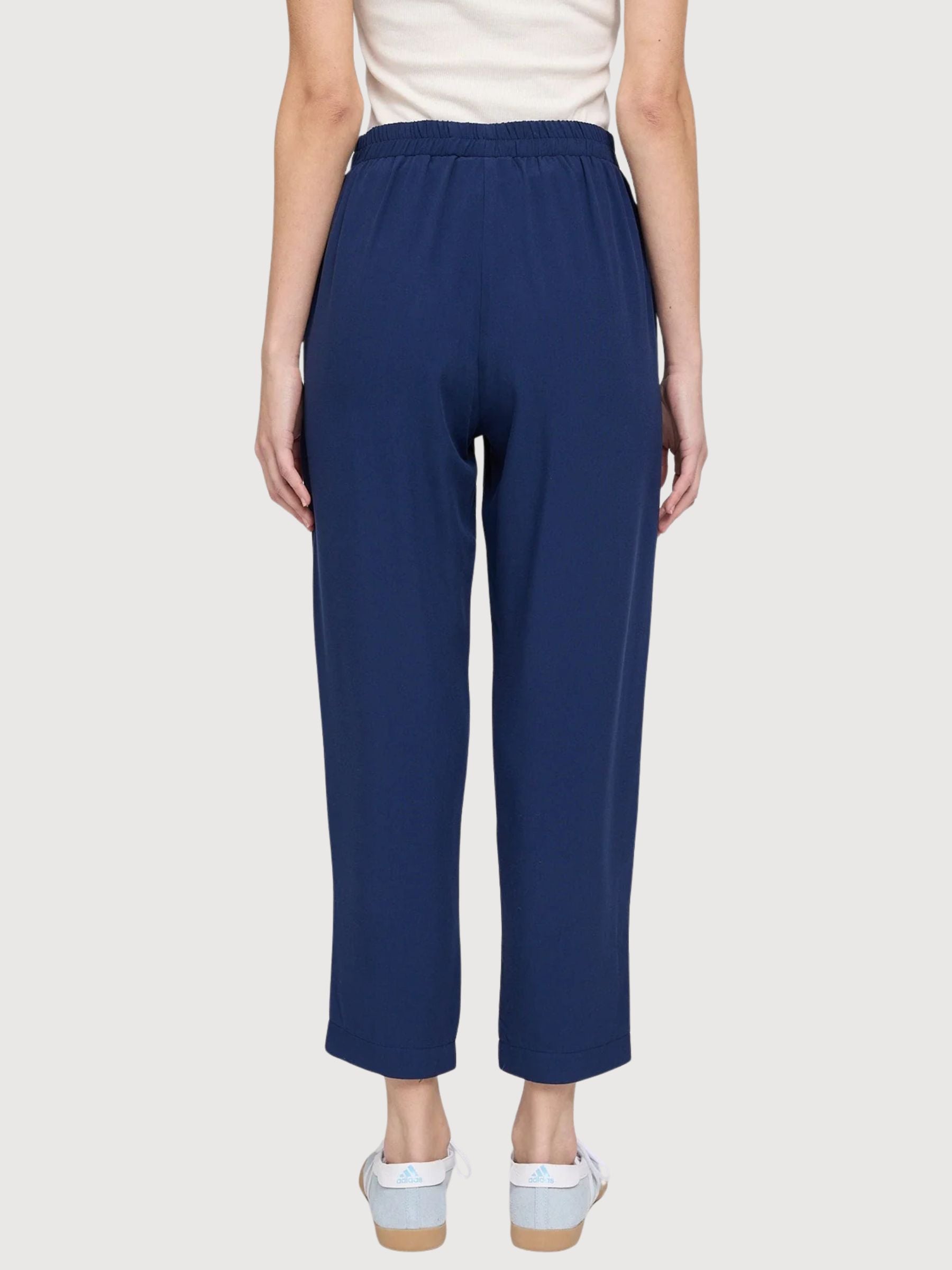 Pantaloni a gamba dritta in viscosa da donna, colore indaco | Mazine