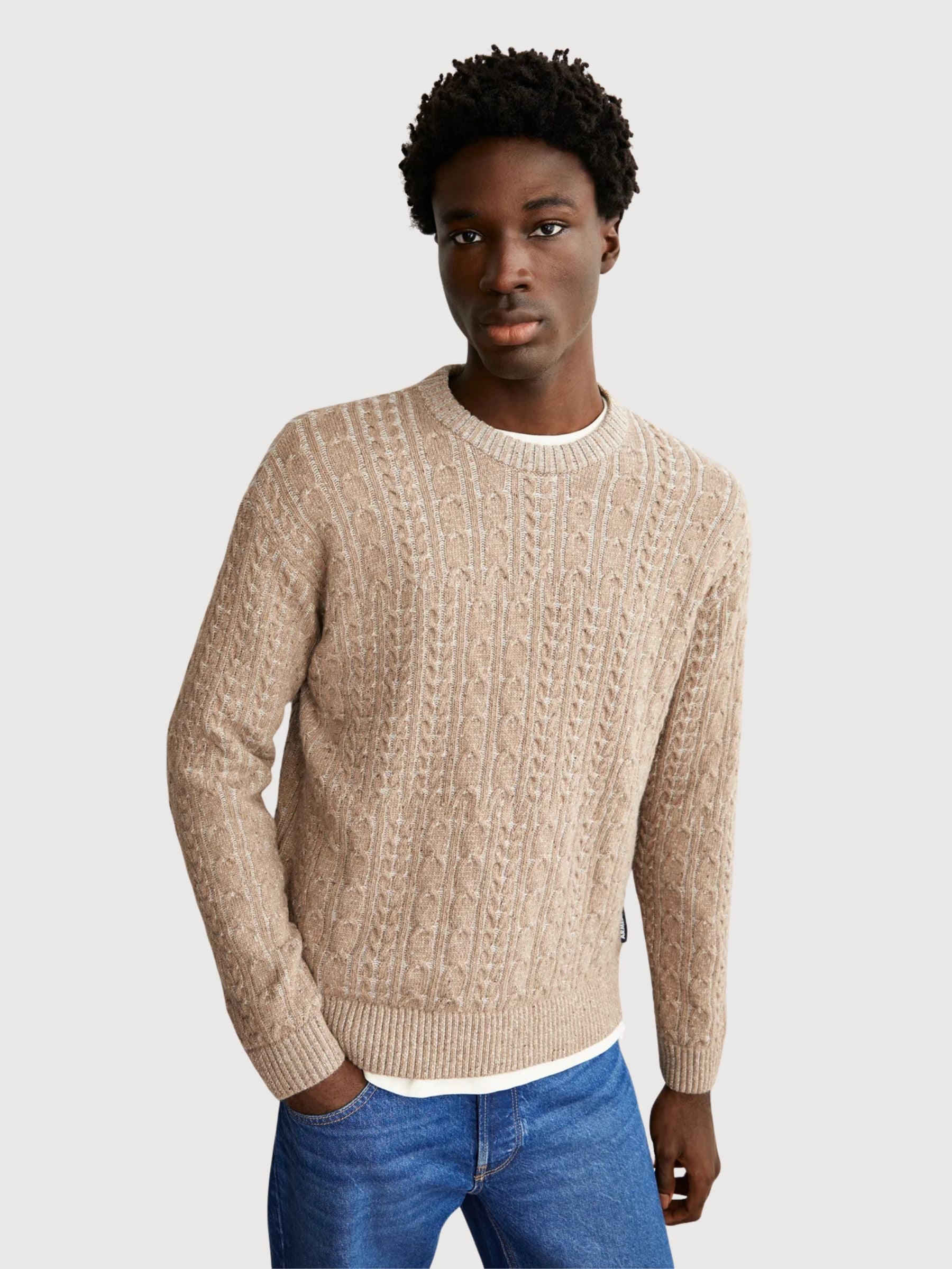 Pullover Daako Beige Uomo | Angeli armeni