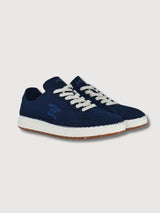 Shoes No Glue "Evergreen" Blu Navy Recycled Cotton | ACBC