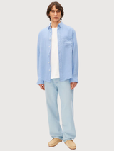 Shirt Longsleeve Linen Man Wedgwood | Armedangels