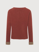 Pullover Nicoletta Lana Rosso Scuro | Stapf