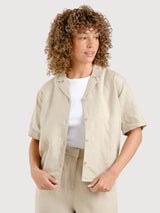 Shirt Torup Linen Ecru Woman | Dedicated