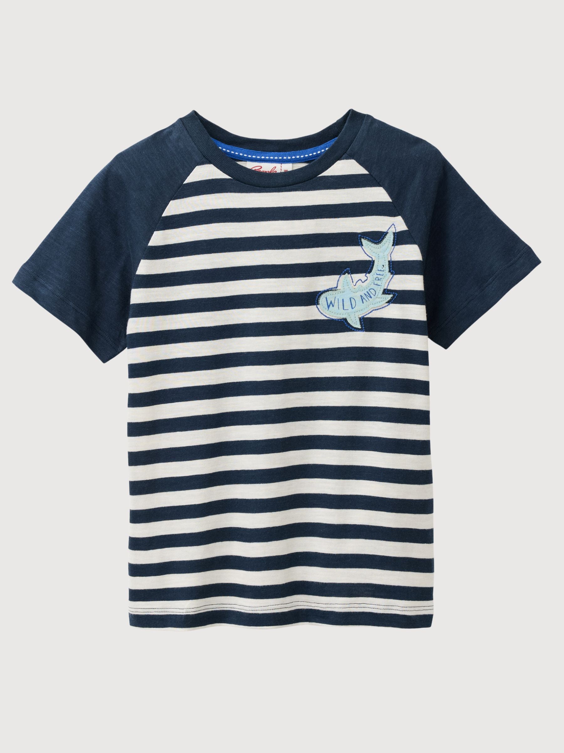 T-shirt Stripes Dark Blue | People Wear Organic