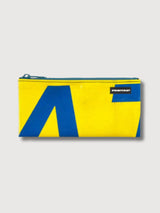 Pouch F06 Serena Yellow & Blue In Used Truck Tarps | Freitag