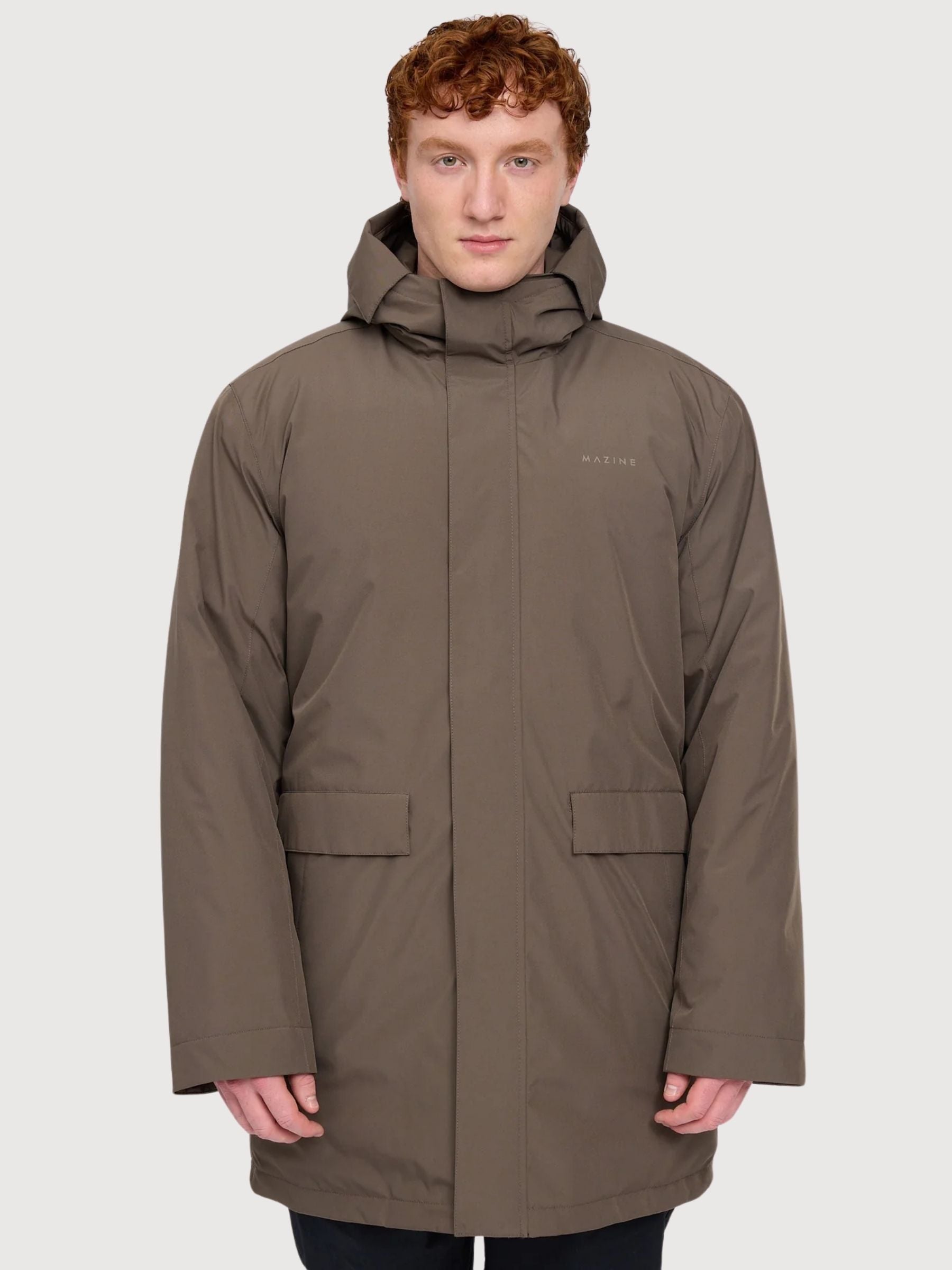 Parka Jacket Padded Brown Man | Mazine